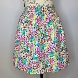 Victoria’s Secret Y2K floral stretch cotton gathered mini skirt 6
